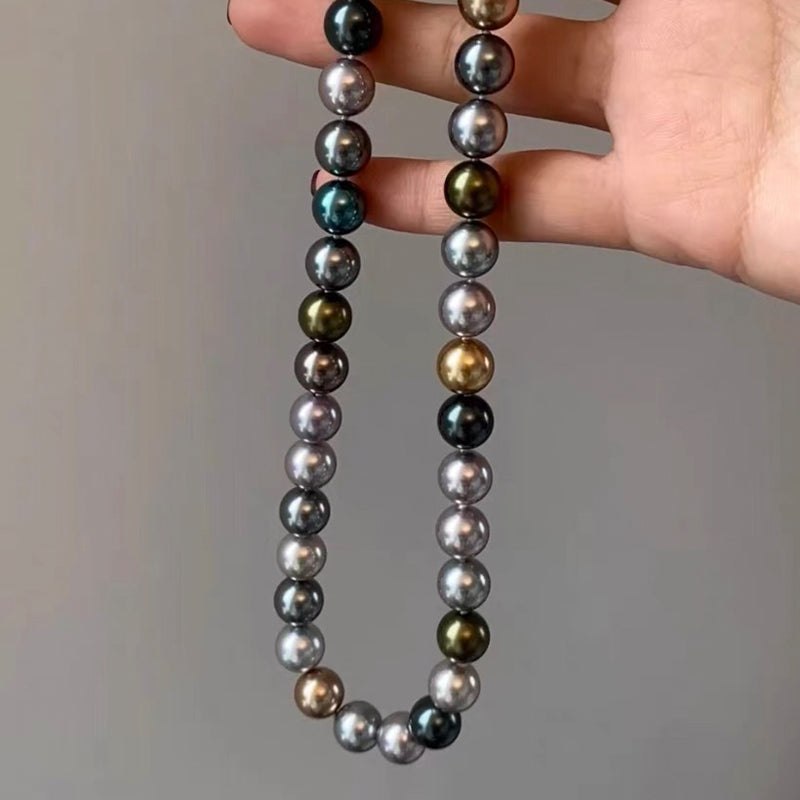 Bridalore Morandi Color Black Pearl Necklace