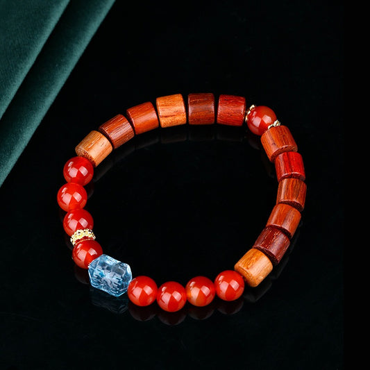 Bridalore Oriental Abacus Beads Rosewood Bracelet