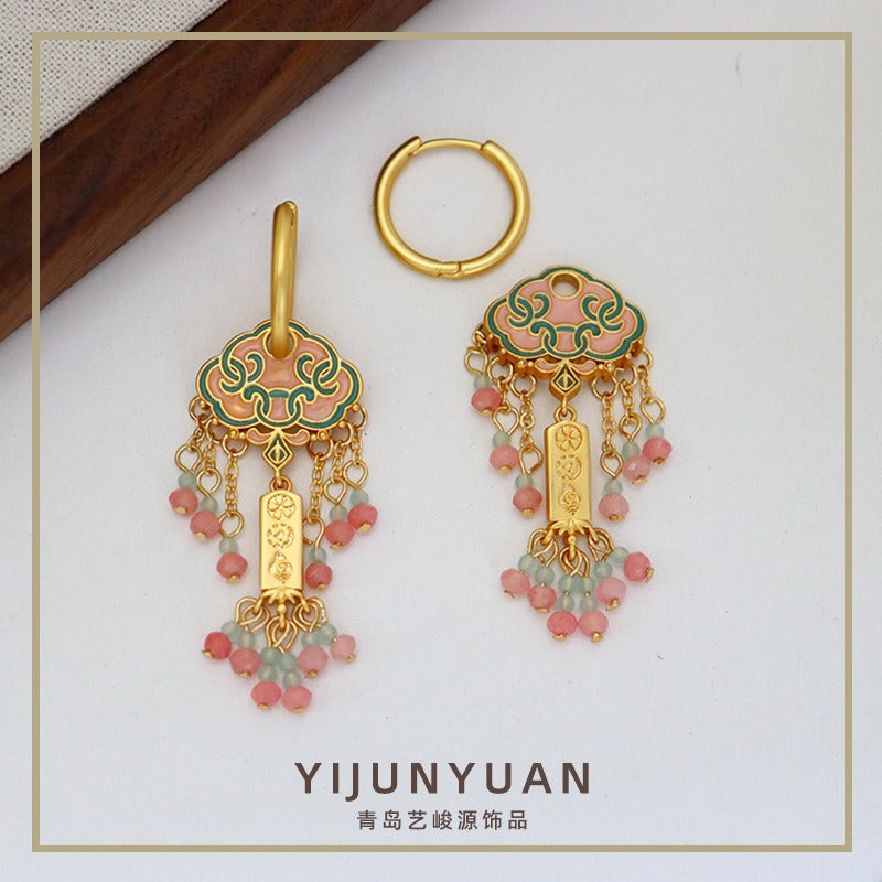 Bridalore Oriental Colorful Ruyi Earrings