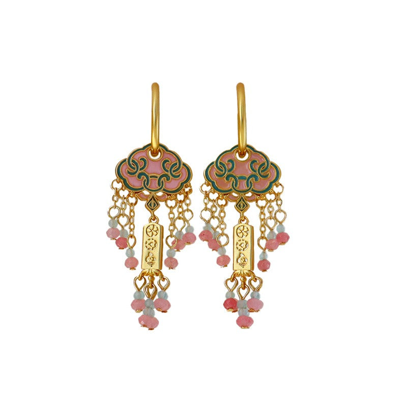 Bridalore Oriental Colorful Ruyi Earrings